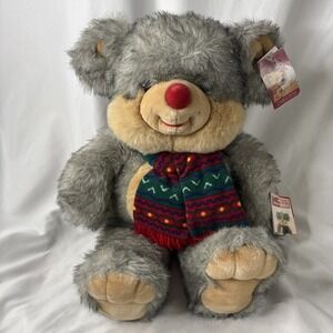 Vtg 2002‎ JC Penney Holiday Collection Large 24" Gray Mouse Plush with Tags READ